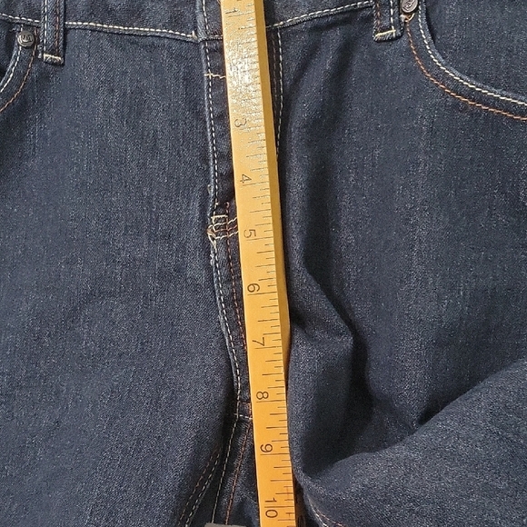 Rocawear Vintage Women's Dark Denim Shorts with Red Detailing Size 15 - Picture 7 of 11